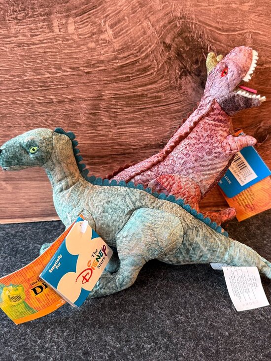 Disney Other - Vintage Disney Dinosaur Aladar Carnotaur Plush Set